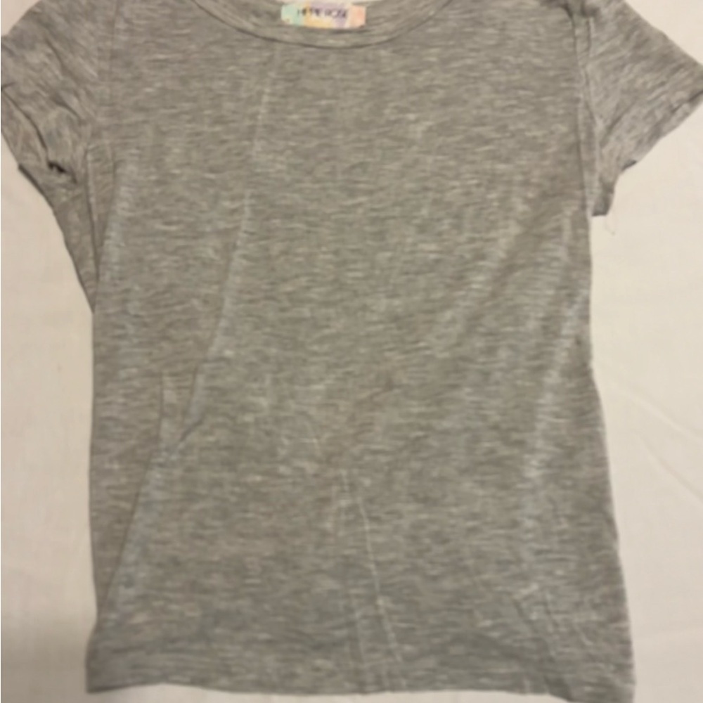 Hippie Rose Light Gray Women's Blouse size small